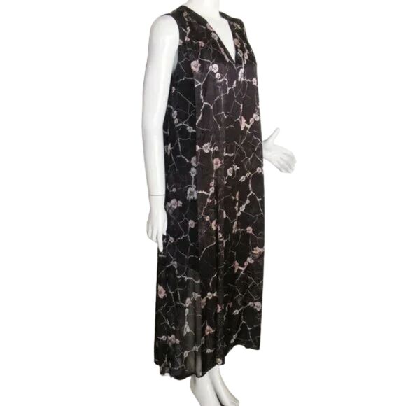 ALL SAINTS Dress, 4, Long, Floral, Sleeveless, V-neck, Karian, Hope, Silk Blend - Picture 3 of 15